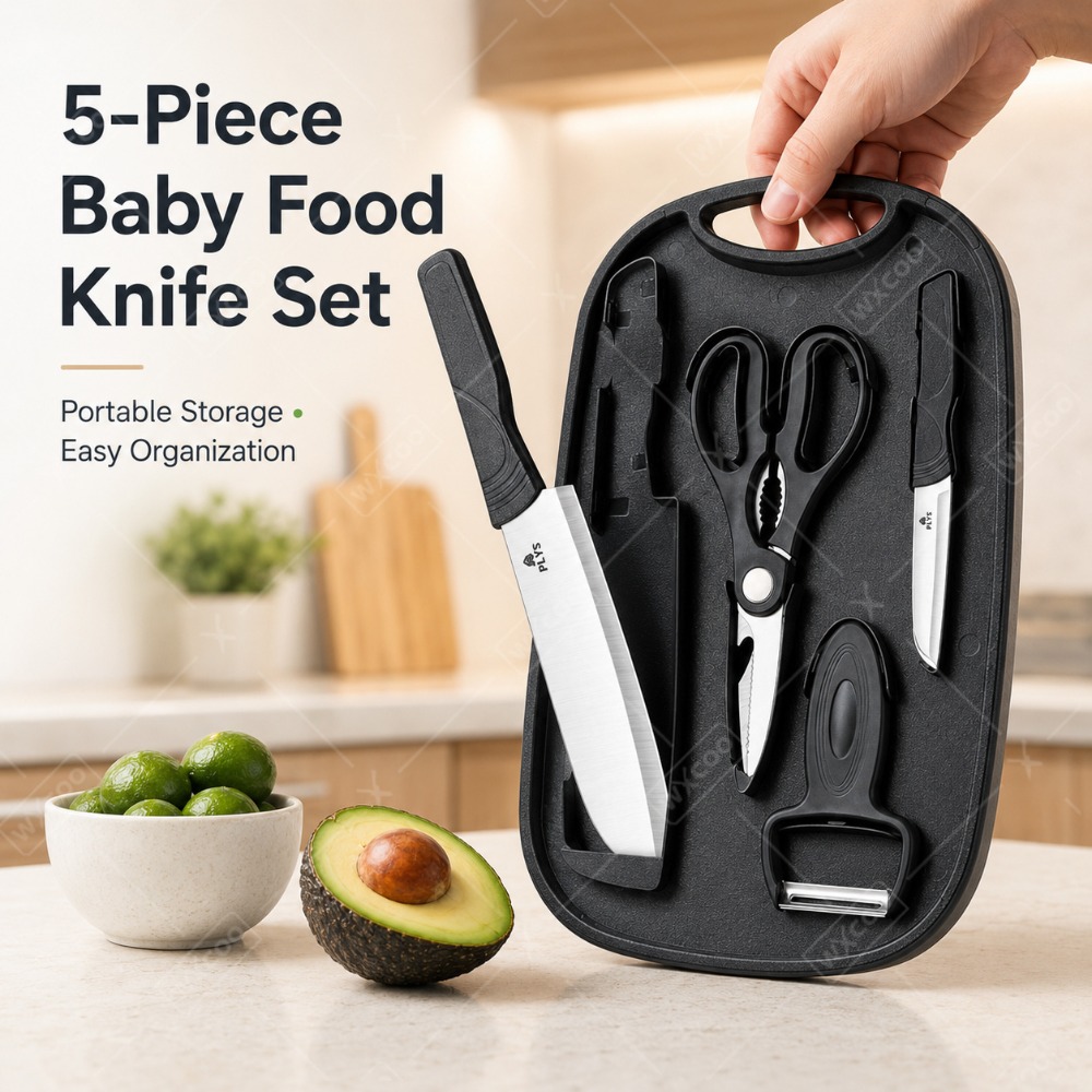 Baby Food Knife Set - Baby Food Preparation Knife Set Cutting