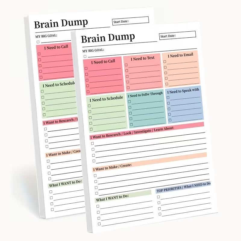 Baby Food Schedule - 50 Page Brain Dump Tear-Off To