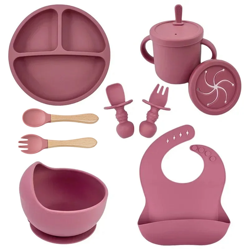 Baby Food Product - Food Grade Silicone Child Dish Set