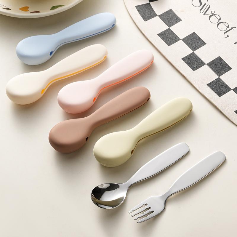 Self Feed Spoon - Stainless Steel Toddler Spoon And Fork
