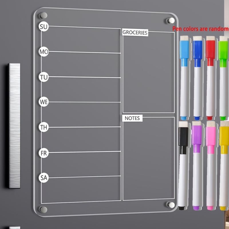 Acrylic Meal Planner Magnetic  - Baby Food Schedule 评论和价格
