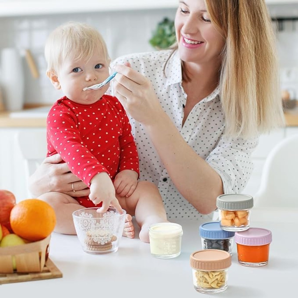 6pcs Mason Jar Glass Baby Food - Baby Food Glass Jars 评论和价格