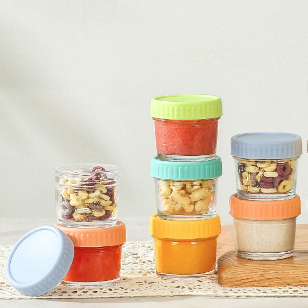 6pcs Mason Jar Glass Baby Food - Baby Food Glass Jars 评论和价格