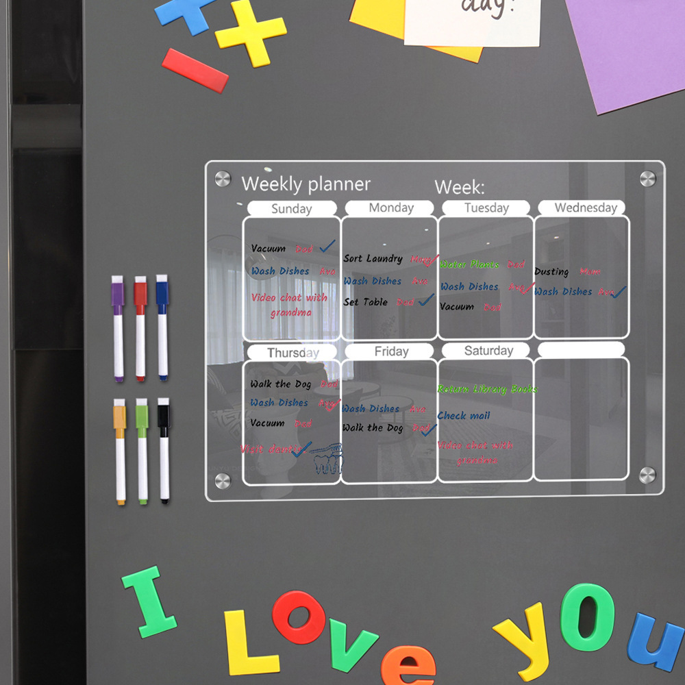 Fridge Magnet Calendar Board W - Baby Food Schedule 评论和价格
