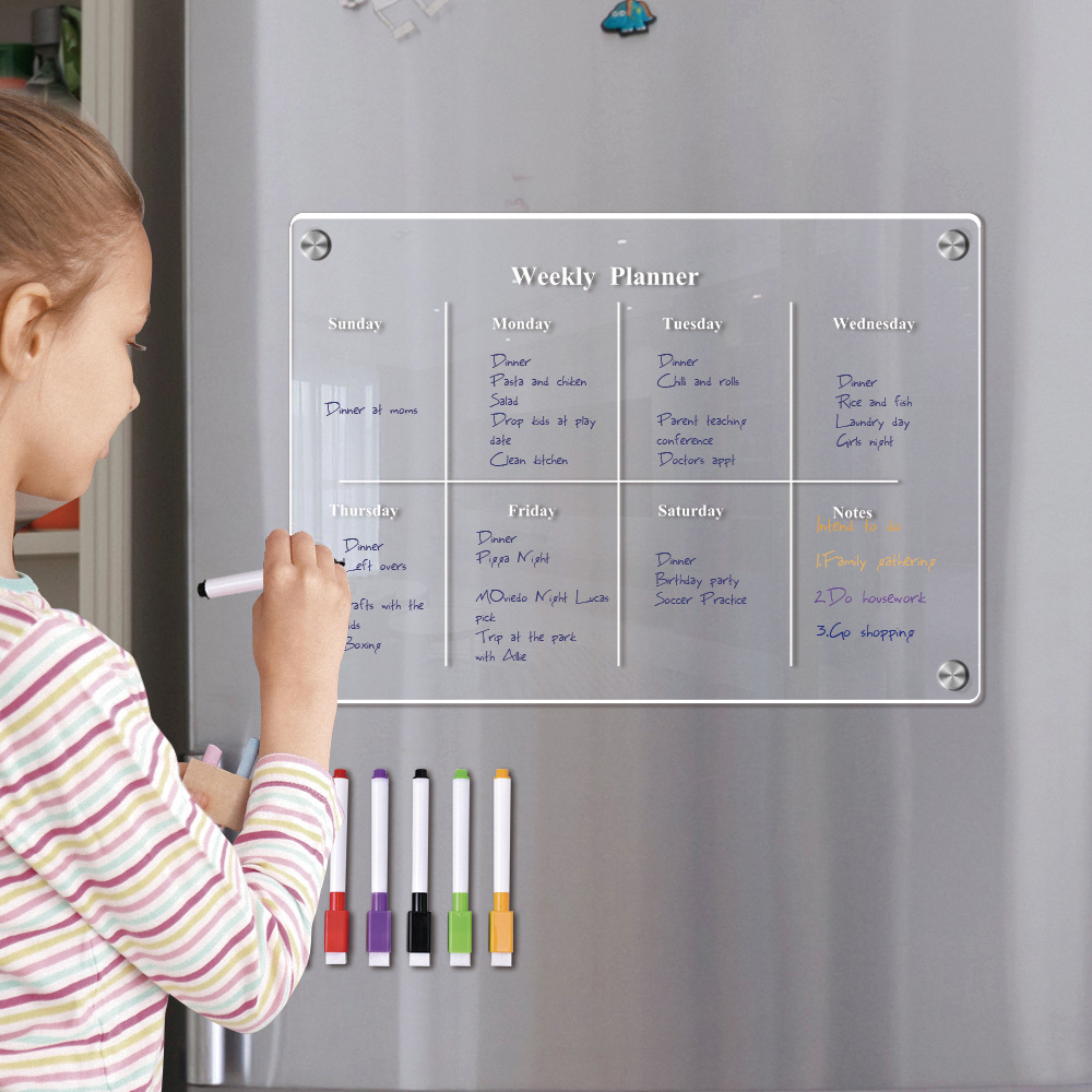 Fridge Magnet Calendar Board W - Baby Food Schedule 评论和价格