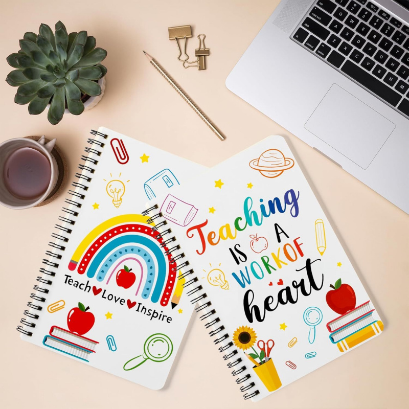 2 Pcs A5 Teacher Spiral Notebo - Baby Food Schedule 评论和价格