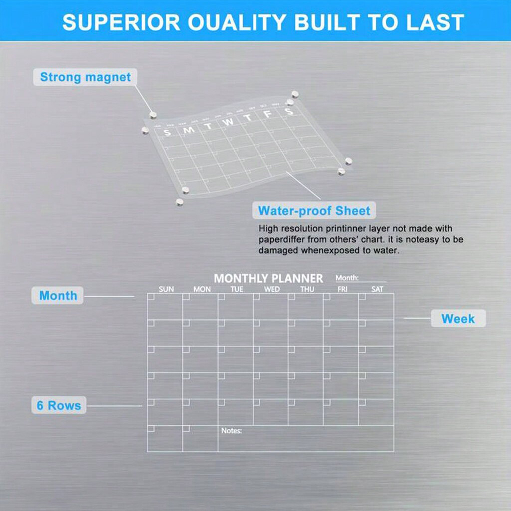 New Magnetic Fridge Board Reus - Baby Food Schedule 评论和价格