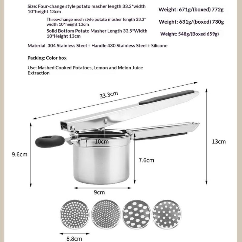 Durable Potato Masher Stainles - Baby Food Homemade 评论和价格