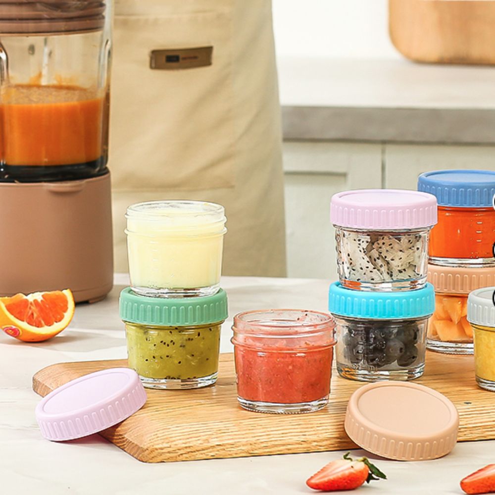 6pcs Multipurpose Glass Baby F - Baby Food Glass Jars 评论和价格