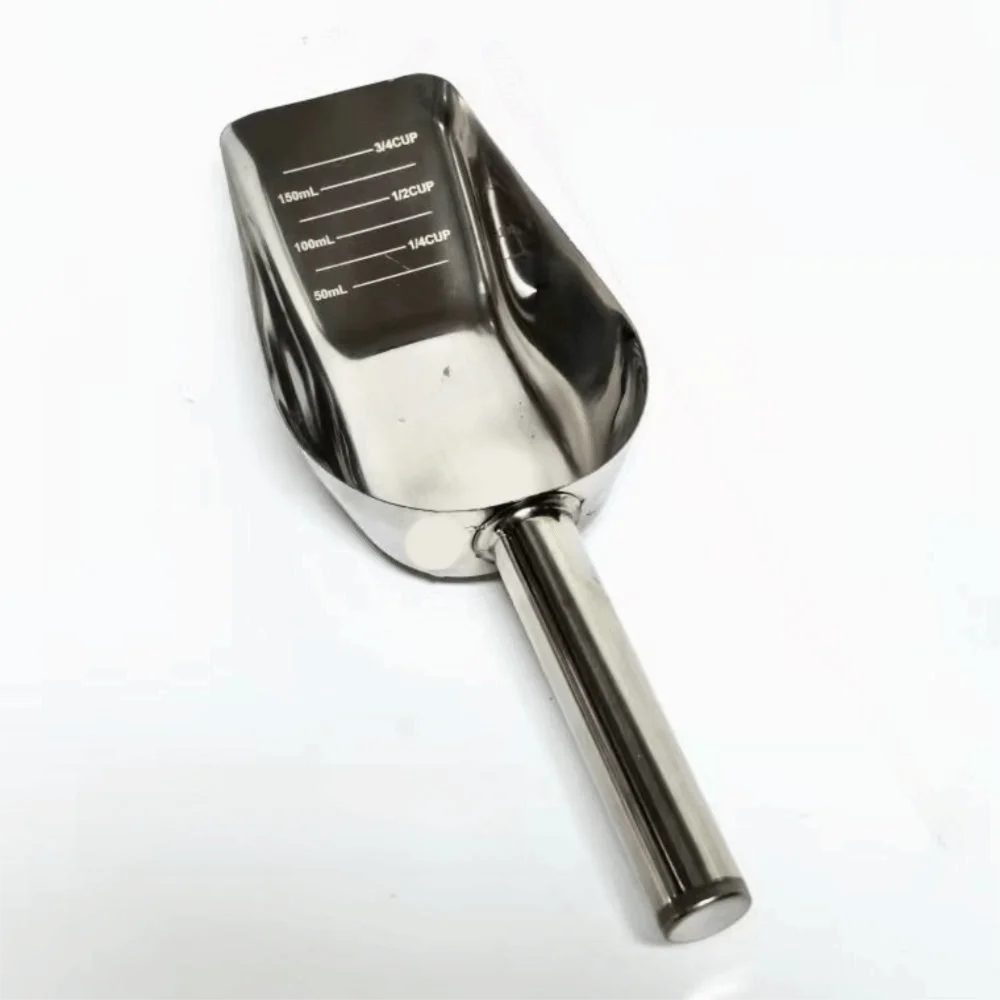 Stainless Steel Pet Food Scoop - Self Feed Spoon 评论和价格