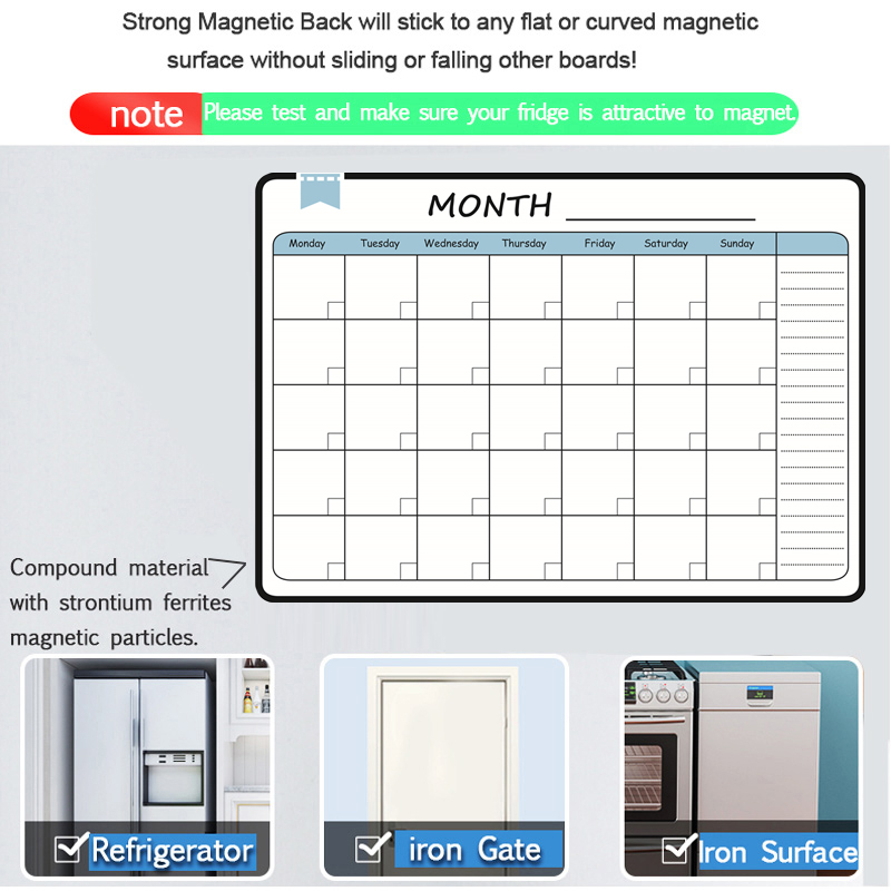 A3 Size Magnetic Monthly Weekl - Baby Food Schedule 评论和价格