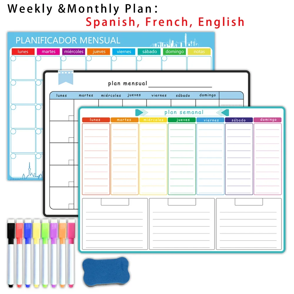 A3 Size Magnetic Weekly &month - Baby Food Schedule 评论和价格