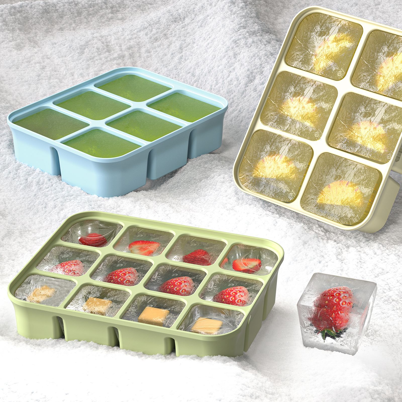 3Pcs Silicone Baby Food Freeze - Baby Food Homemade 评论和价格