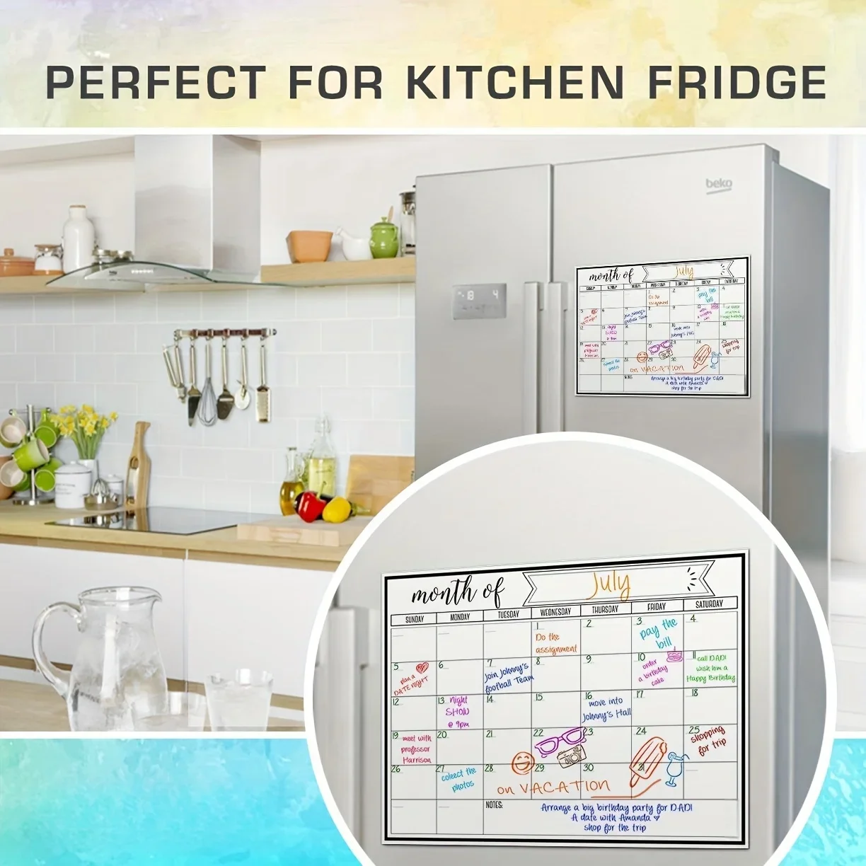 Magnetic Monthly Calendar Whit - Baby Food Schedule 评论和价格