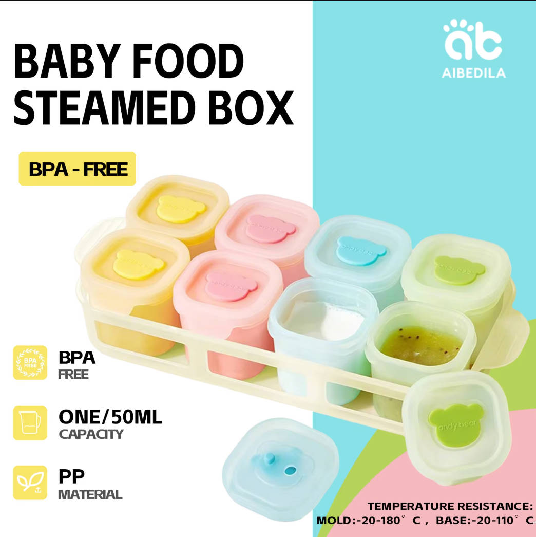 AIBEDILA Baby Silicone Food Fr - Baby Food Glass Jars 评论和价格