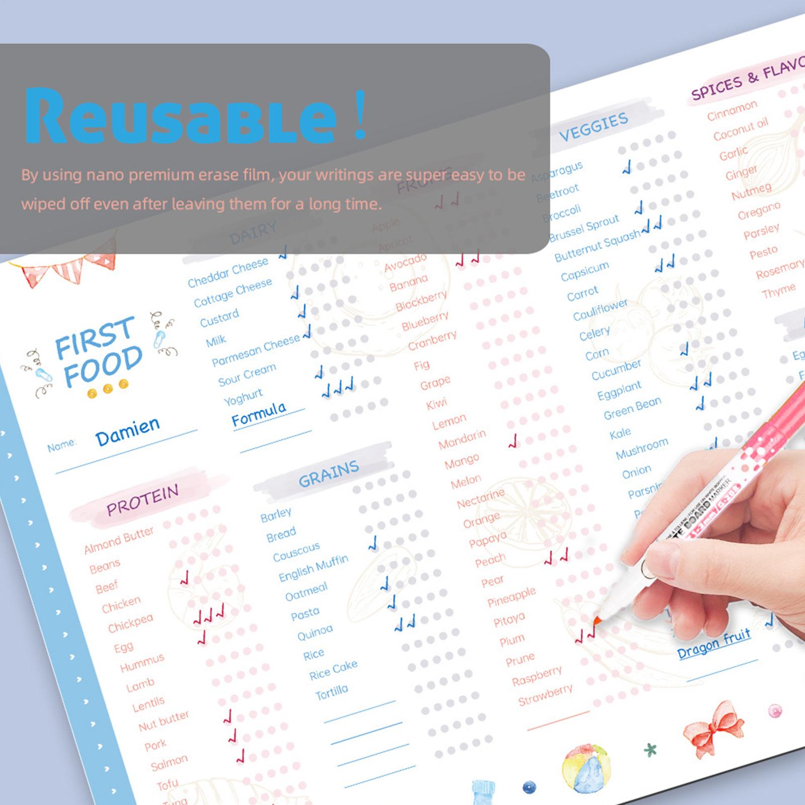 First Foods Chart Magnetic Bab - Baby Food Schedule 评论和价格