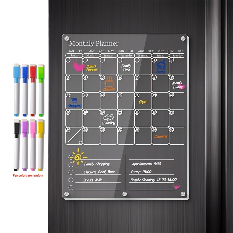 Acrylic Magnetic Calendar for  - Baby Food Schedule 评论和价格