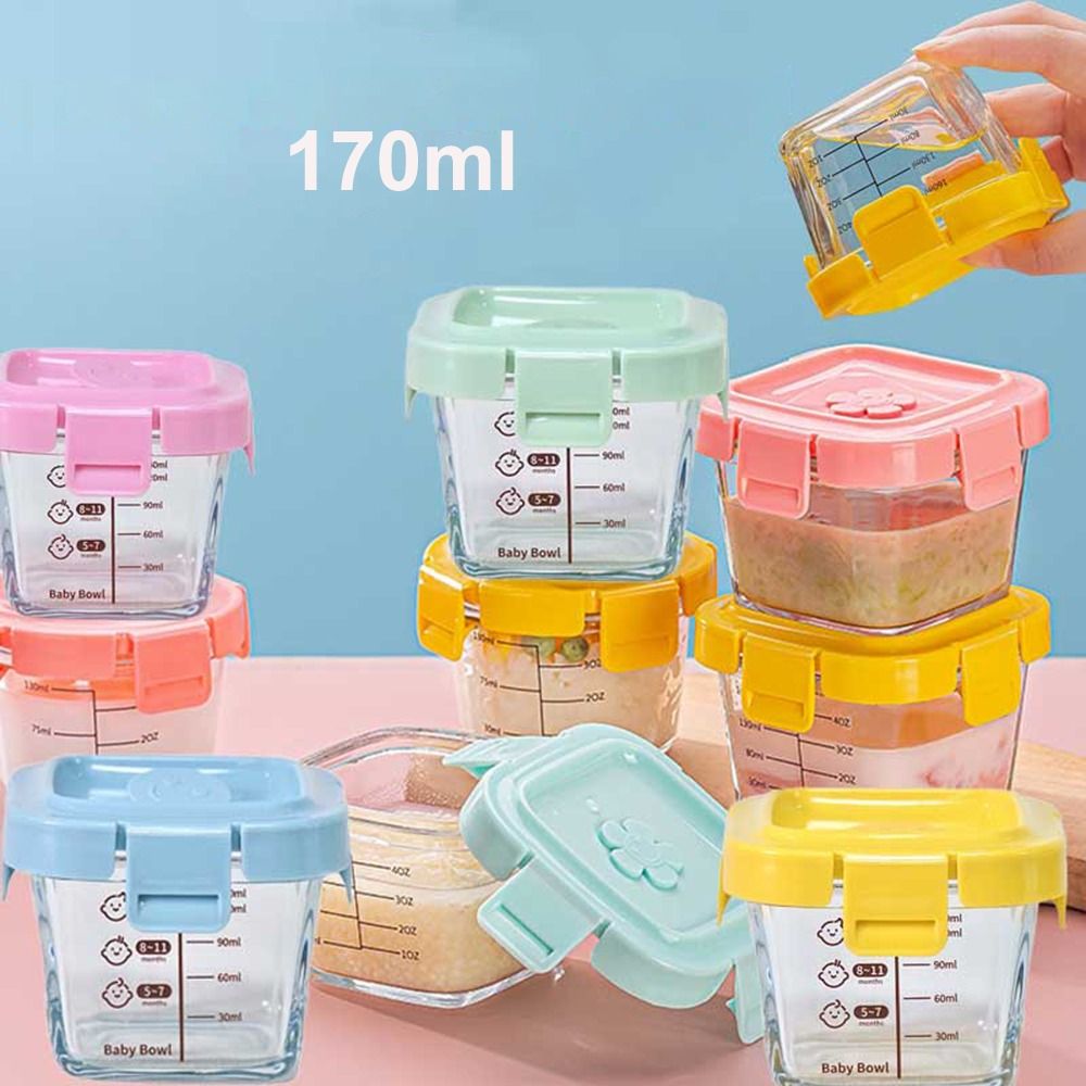170ml Glass Food Storage Box F - Baby Food Glass Jars 评论和价格