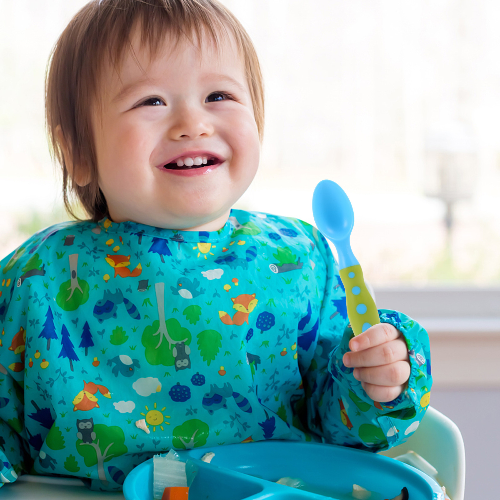 2Sets Baby Training Utensils S - Self Feed Spoon 评论和价格