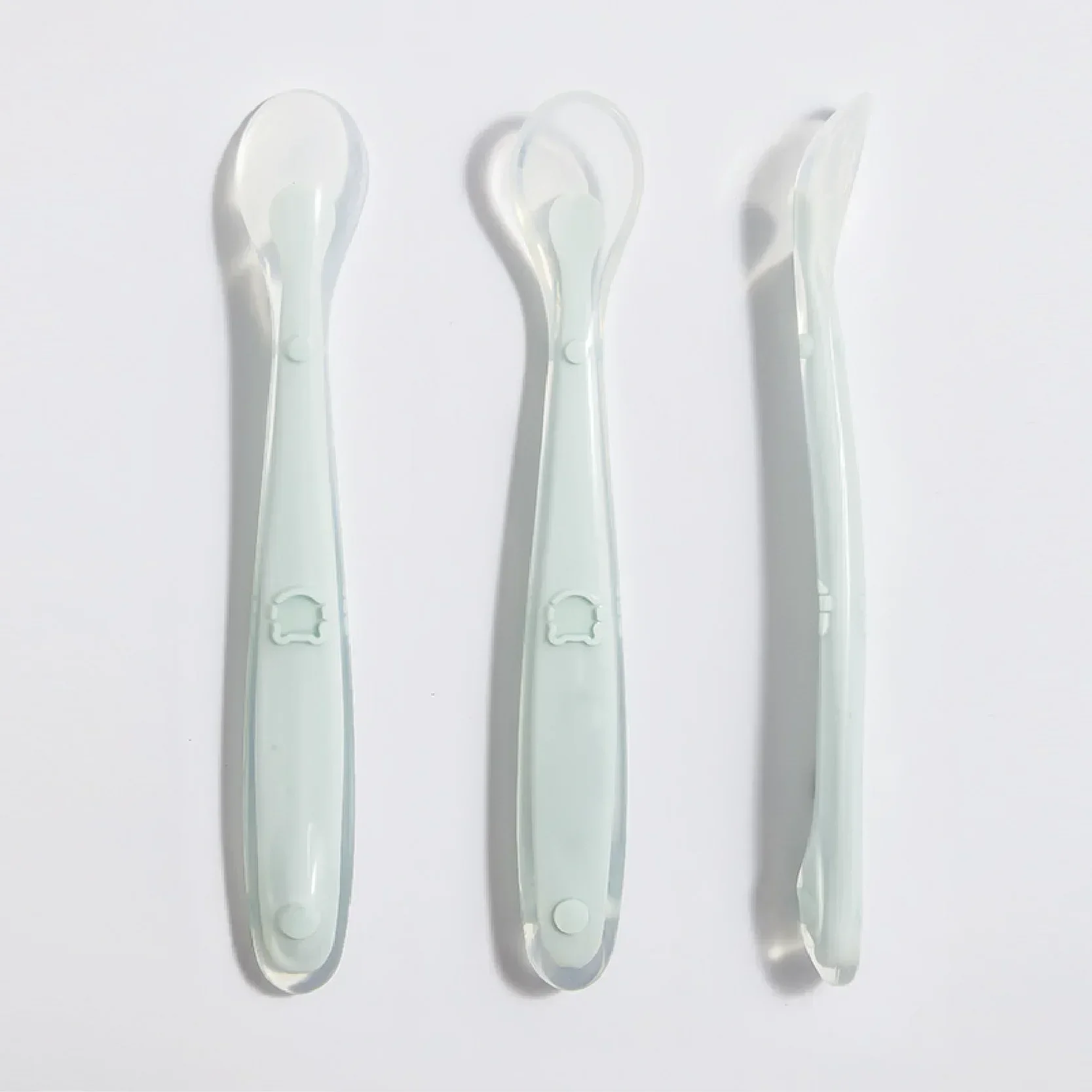 Soft Silicone Baby Spoon Toddl - Baby Food Product 评论和价格