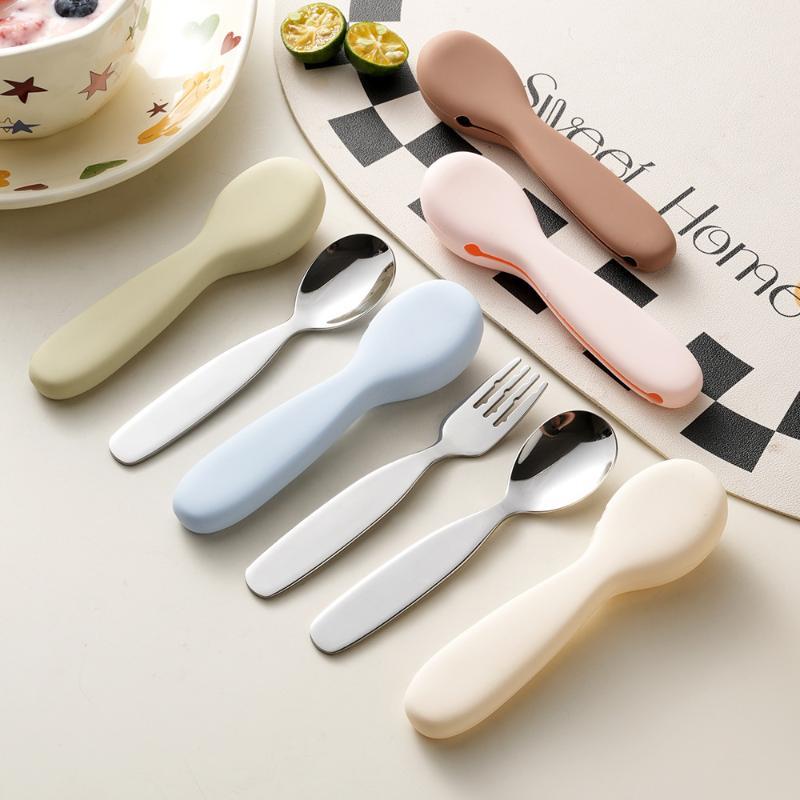 Stainless Steel Toddler Spoon  - Self Feed Spoon 评论和价格