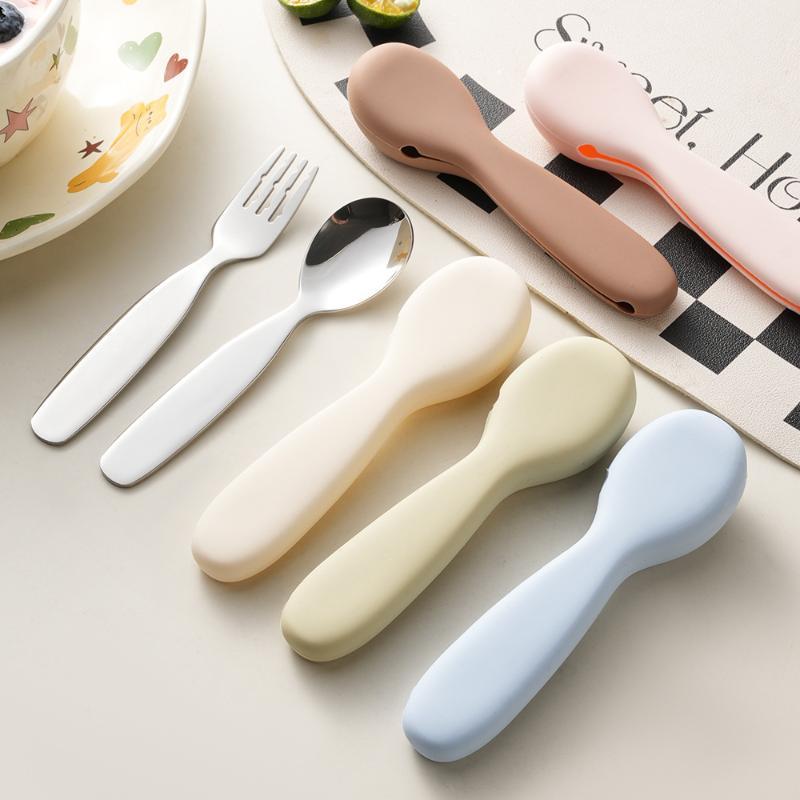 Stainless Steel Toddler Spoon  - Self Feed Spoon 评论和价格