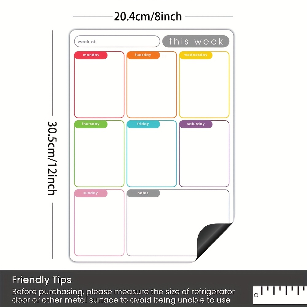 Magnetic Weekly Planner Erasab - Baby Food Schedule 评论和价格