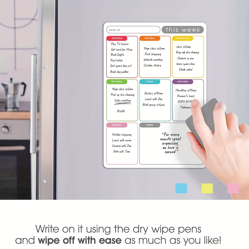 Magnetic Weekly Planner Erasab - Baby Food Schedule 评论和价格